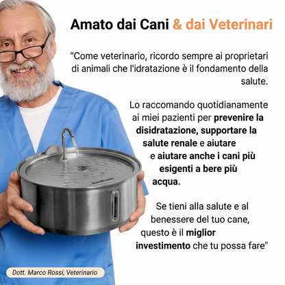 La Fonte Canina™ - Acqua Pura e Filtrata per Cani Più Sani