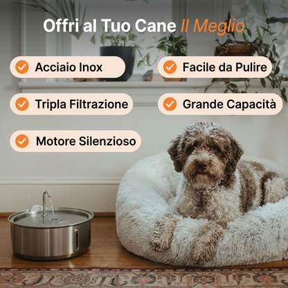 La Fonte Canina™ - Acqua Pura e Filtrata per Cani Più Sani