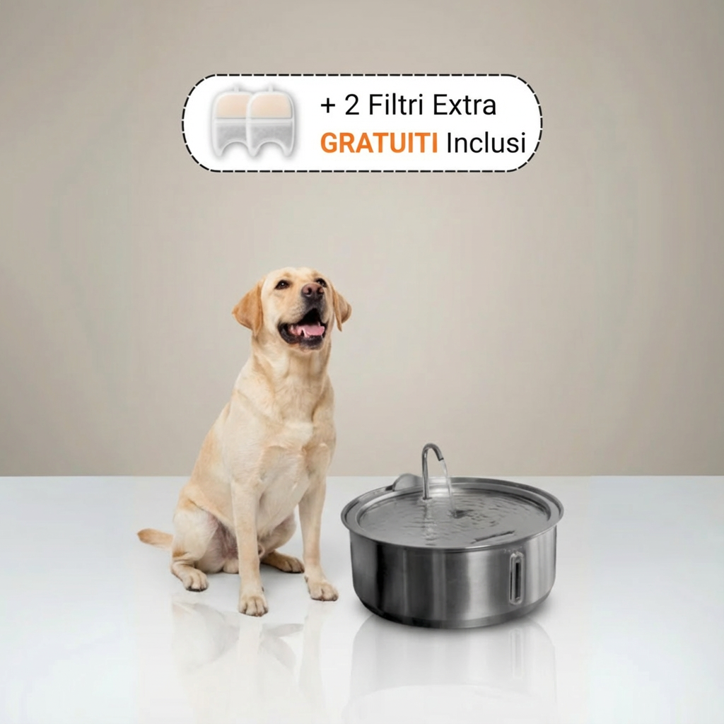 La Fonte Canina™ - Acqua Pura e Filtrata per Cani Più Sani